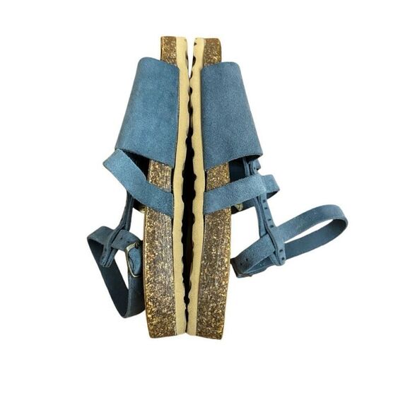 Sundance Warm Earth Sandals Blue Gladiator Size 37 = US 7 - Picture 5 of 10